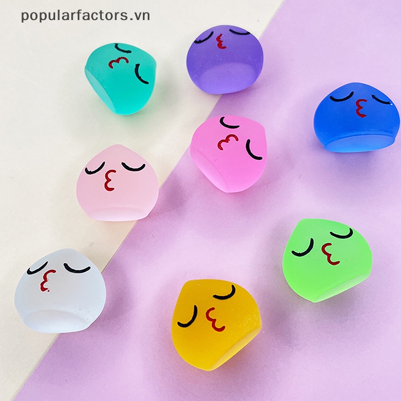 Bộ 5 Tượng Giọt Nước Nhỏ Bằng Nhựa Phát Sáng Dễ Thương Trang Trí Bảng Điều Khiển Xe Hơi / Nhà Cửa / Sân Vườn