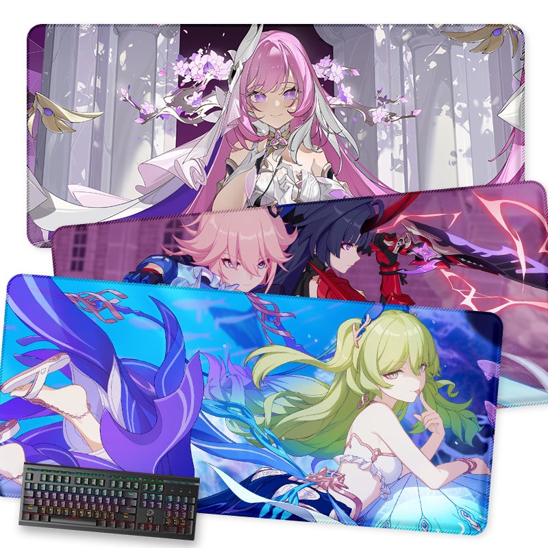 Honkai Impact 3rd Super Mouse Pad Elysia Mobius Cute Two-Dimensional Beauty Gaming Desk Pad