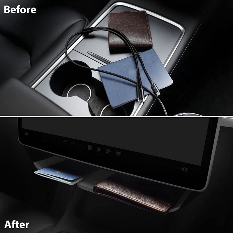 Khay Đựng Đồ Gắn Dưới Màn Hình Điều Khiển Xe Hơi Tesla Model Y / 3 2020-2023