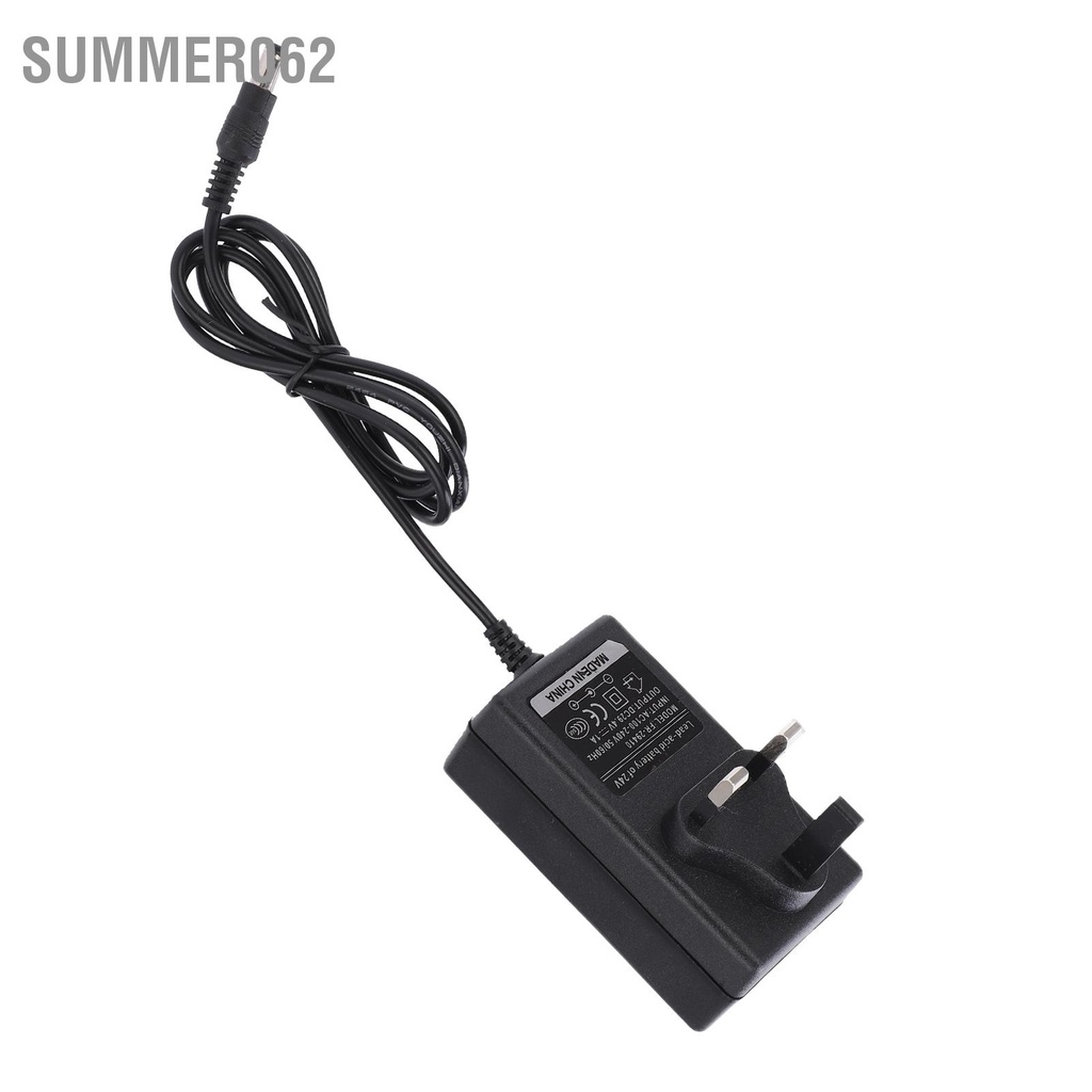 Summer062 Bộ sạc xe tay ga điện tử pin lithium 29 4V 1A cho Phích cắm Vương quốc Anh 100‑240V