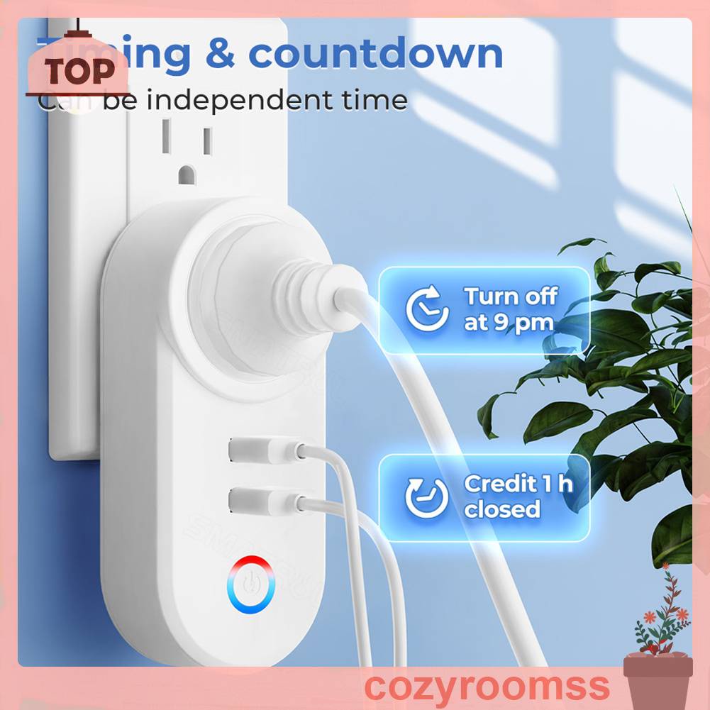 Ổ Cắm Điện Thông Minh 16A Điều Khiển Bằng Giọng Nói Qua Ứng Dụng