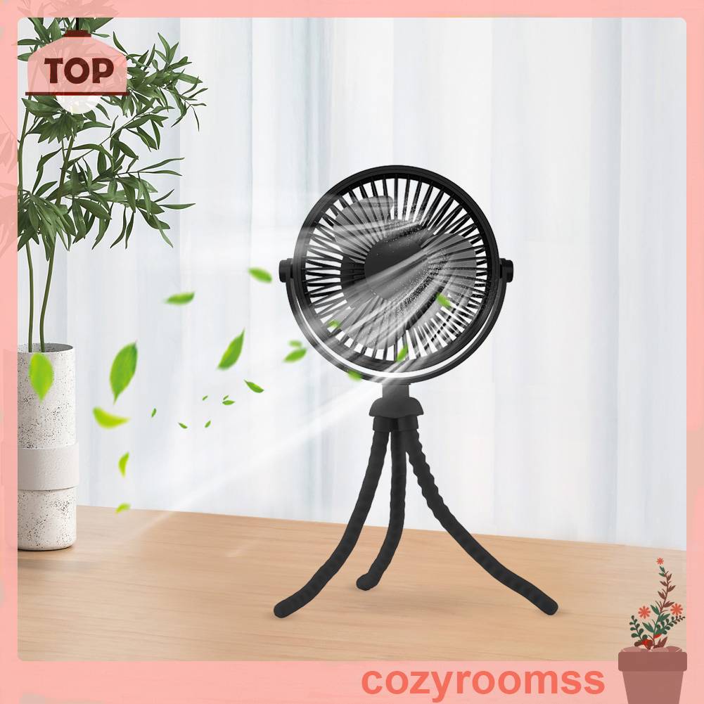 Quạt Mini Cầm Tay 3 Tốc Độ Không Ồn Hình Bạch Tuộc Sáng Tạo