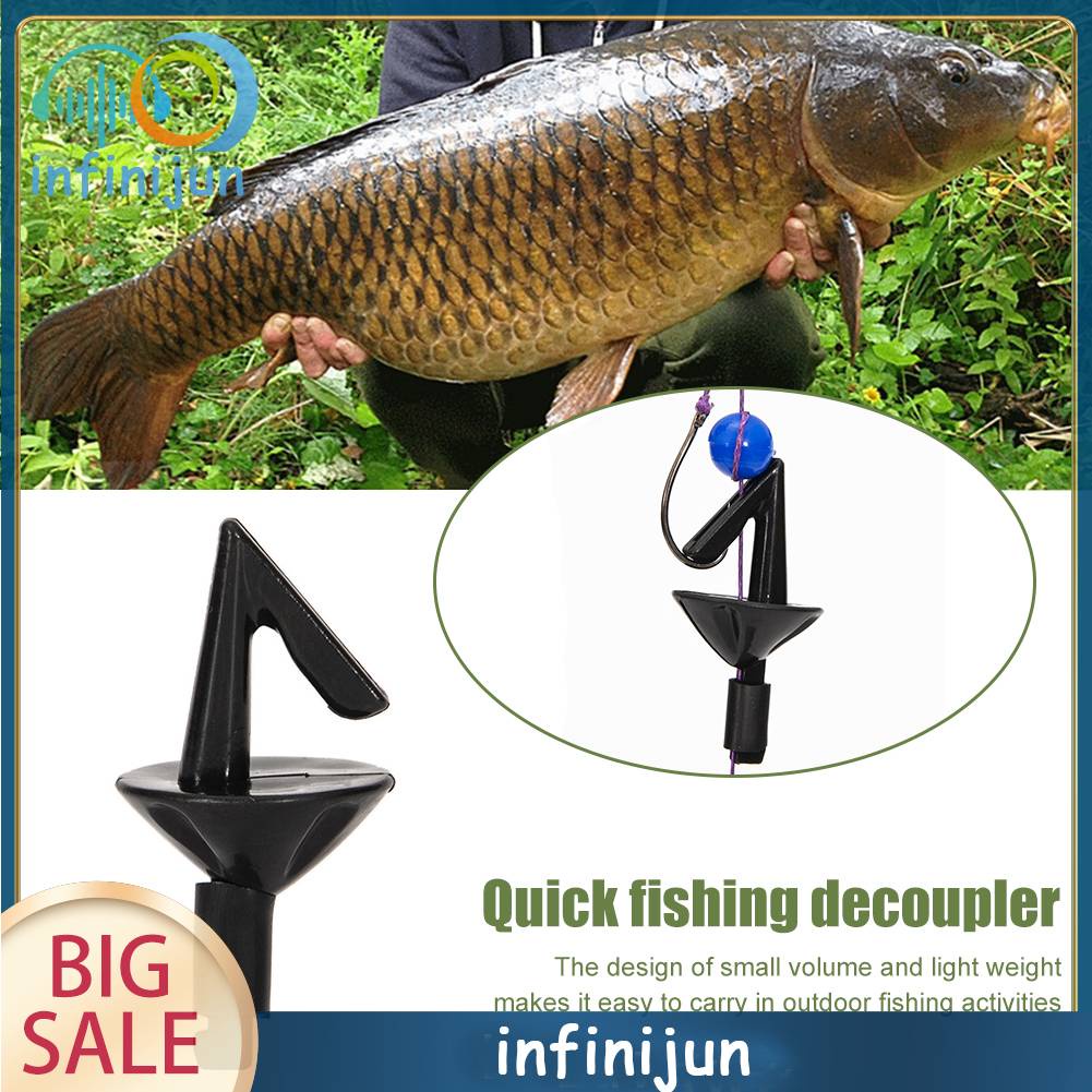 Bộ 20 Kẹp Cố Định Móc Câu Cá Màu Đen