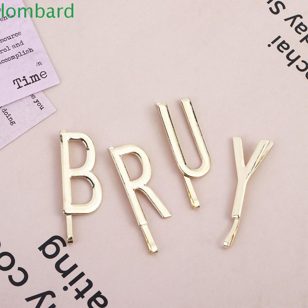 LOMBARD Kẹp Tóc Họa Tiết Hình Học Màu Sắc Ngọt Ngào Phong Cách Hàn Quốc