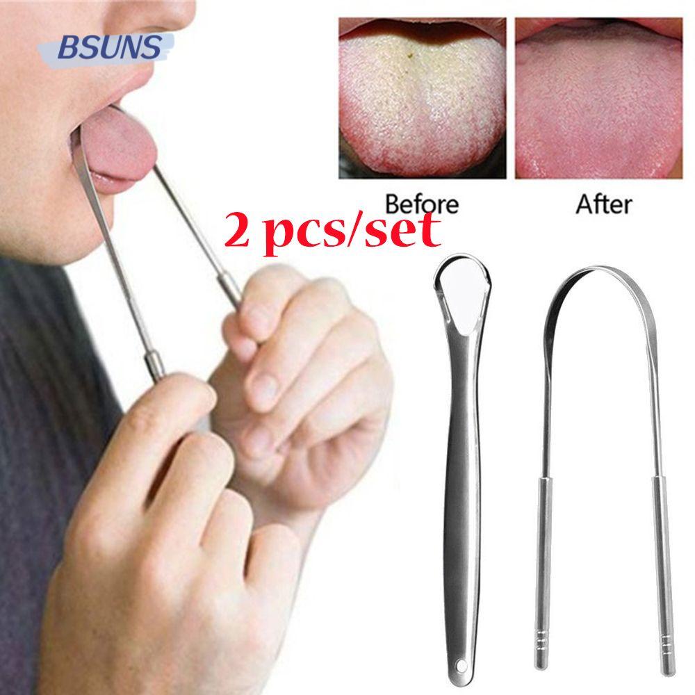 BSUNS Set 2 Dụng Cụ Làm Sạch Lưỡi Mới