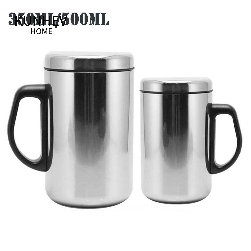 KUNHEV Bình Nước Inox Có Nắp Đậy Tiện Lợi Khi Đi Du Lịch