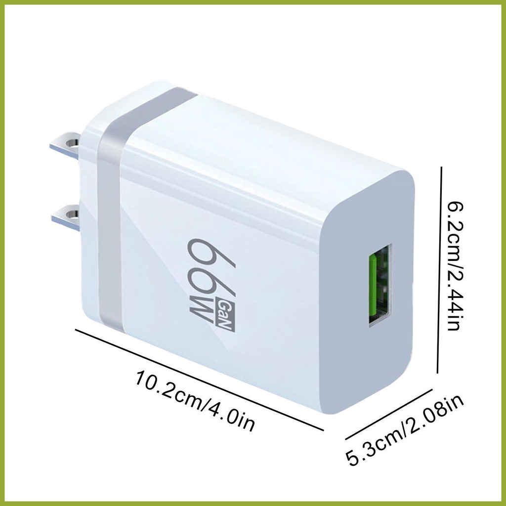 Phích Cắm Sạc Nhanh 66W Chuyên Dụng Cho Điện Thoại / Máy Tính Bảng / Laptop