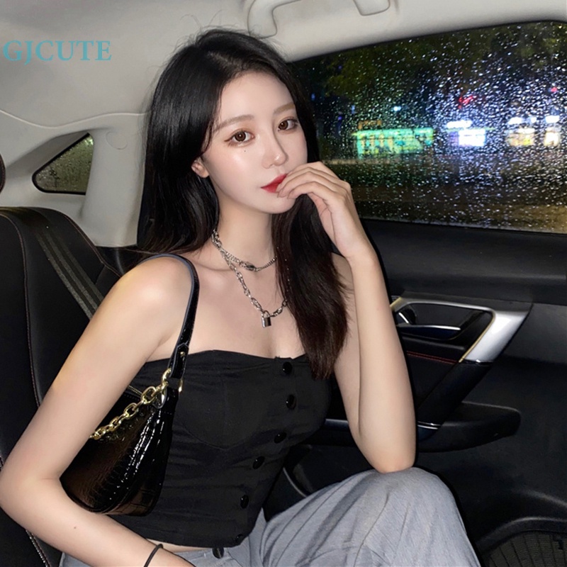 Áo Hai Dây Mỏng Mùa Hè Màu Trơn Gợi Cảm Cho Nữ WTD