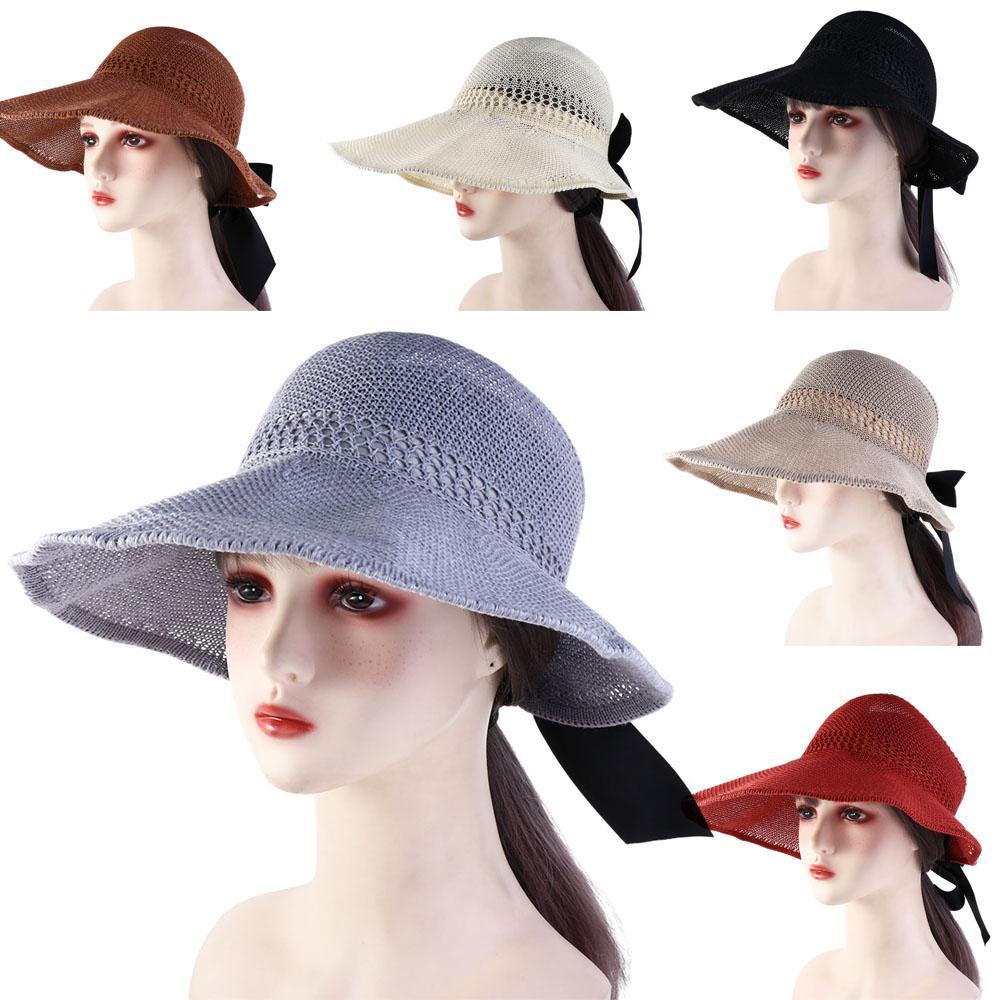 DARNELL Mũ Rơm Chống Nắng Mùa Hè Băng Keo Ma Thuật Thời Trang Có Thể Gập Lại Cho Nữ
