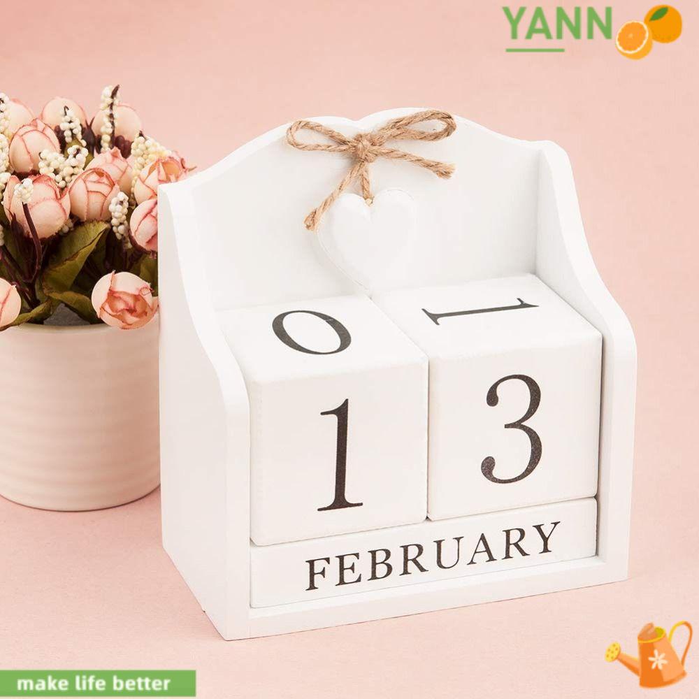 Lịch Gỗ Yan1 Perpetual Phong Cách Bắc Âu Cổ Điển Độc Đáo