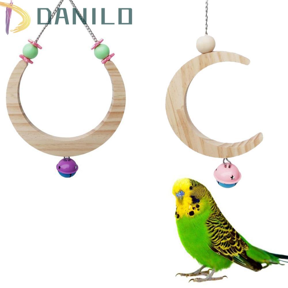 DANILO Giá Đỡ Đứng Bằng Gỗ Hình Mặt Trăng / Chim Độc Đáo Trang Trí Nhà Cửa