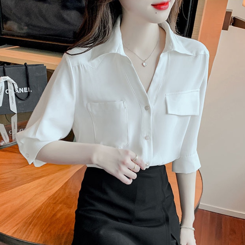 Áo Sơ Mi Dáng Rộng Thời Trang Mùa Hè Hàn Quốc 2023 Dành Cho Nữ