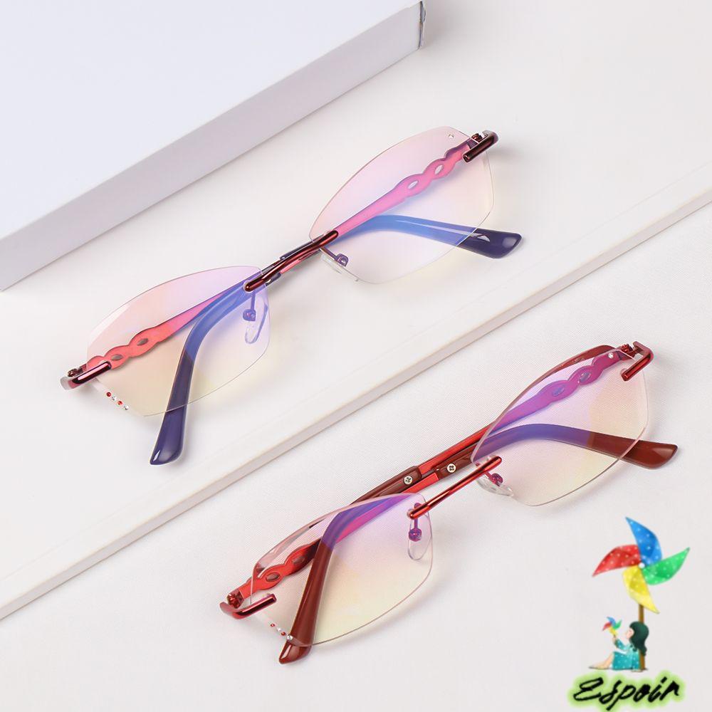 ESPO Mắt Kính Đọc Sách Chống Tia Bức Xạ Ánh Sáng Xanh Trong Suốt Gọng Kim Loại