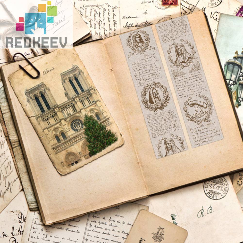 Giấy Trang Trí Sổ Tay Phong Cách Retro DIY