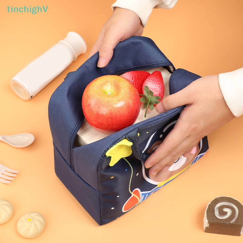 Túi Đựng Cơm Trưa Giữ Nhiệt Họa Tiết Hoạt Hình Dễ Thương Cho Nữ Và Trẻ Em