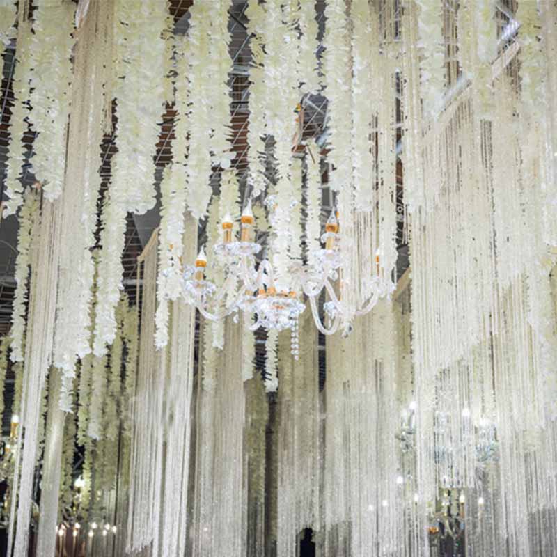 Dây Hoa Tử Đằng Giả 100cm Bằng Lụa Treo Trang Trí Nhà Cửa Đám Cưới