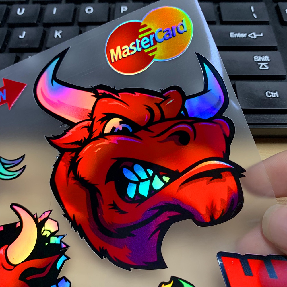 Decal Laser Dán Trang Trí Mũ Bảo Hiểm Xe Mô Tô RedBull