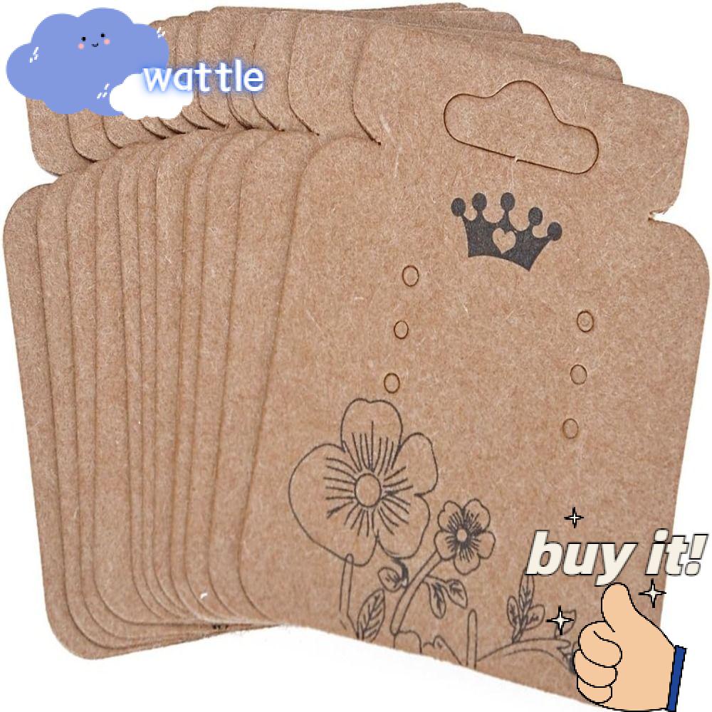 WATTLE Giá Đỡ Trưng Bày Bông Tai / Thẻ Trang Sức Bằng Giấy Kraft