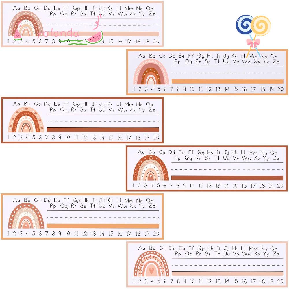 YOLA Đĩa Giấy Kích Thước 12 &quot;x 4&quot; Màu Cầu Vồng Phong Cách Bohemian Dùng Dạy Học