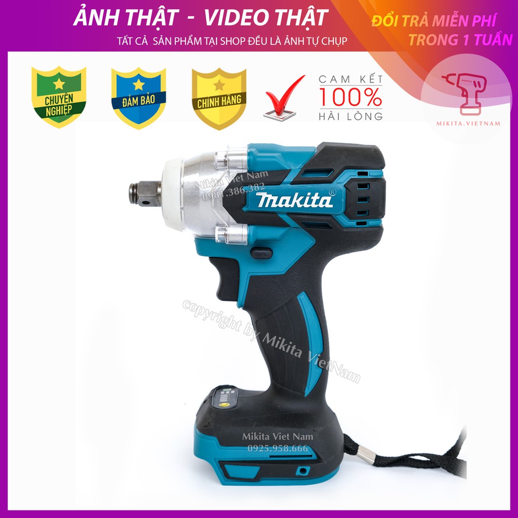 Thân máy siết bulong Makita 3 TỐC ĐỘ không chổi than - Đầu 2 trong 1 - LOẠI 1