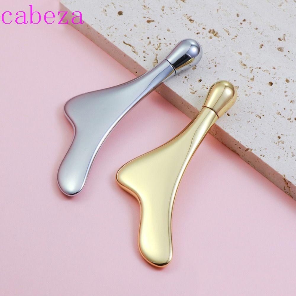 CABEZA Thanh Mát Xa Mắt Bằng Kim Loại Gua Sha Chống Nếp Nhăn Làm Săn Chắc Da Dùng Tại Nhà