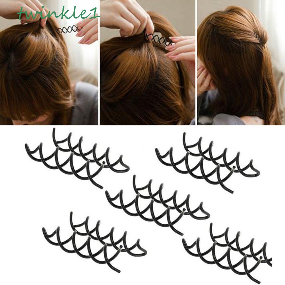 TWINKLE Kẹp Tóc Xoắn Ốc Thời Trang Cho Nữ
