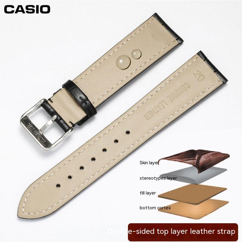 Dây Đeo Bằng Da Thật Cho Đồng Hồ CASIO MTP1375 1183 1303 1370 1384