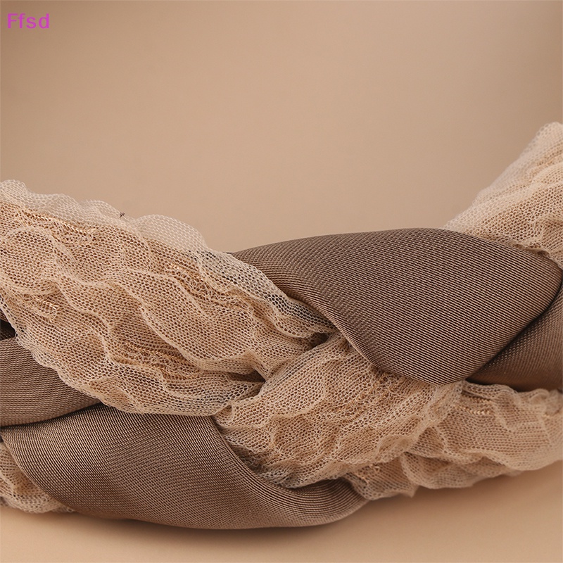 {Ffsd} Băng Đô Vải Sa Thạch Phối Ren Dành Cho Nữ Dự Tiệc Mua Sắm Phổ Biến * Bán Chạy
