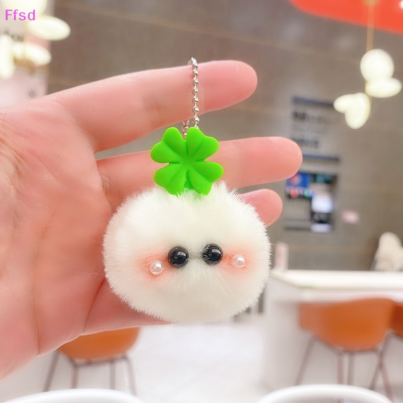 {Ffsd} Móc Khóa Quả Cầu Lông Xù Đáng Yêu Dành Cho Nữ Trang Trí Túi Xách Xe Hơi Làm Quà Tặng Bán Chạy *