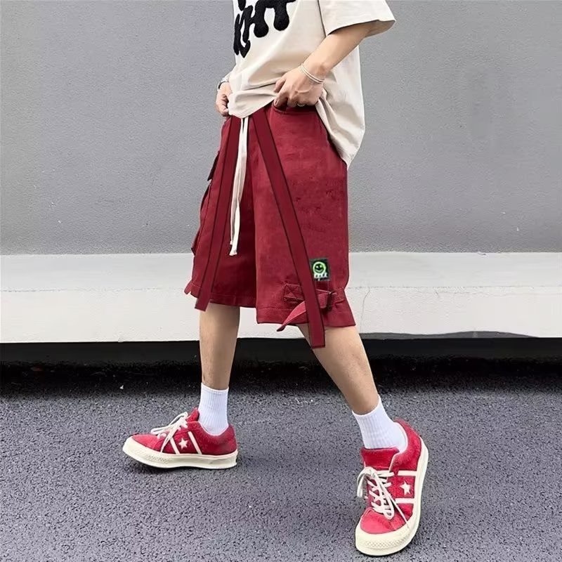 Quần Yếm Dáng Rộng Phong Cách Hip Hop Mỹ Thời Trang Mùa Hè Mới Cho Nam Và Nữ