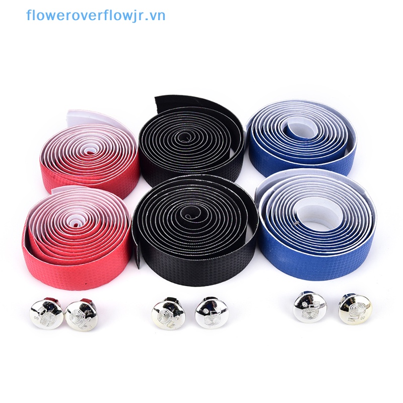 Set 2 Băng Quấn Tay Lái Xe Đạp + 2 Nút Chặn Bằng Sợi Carbon