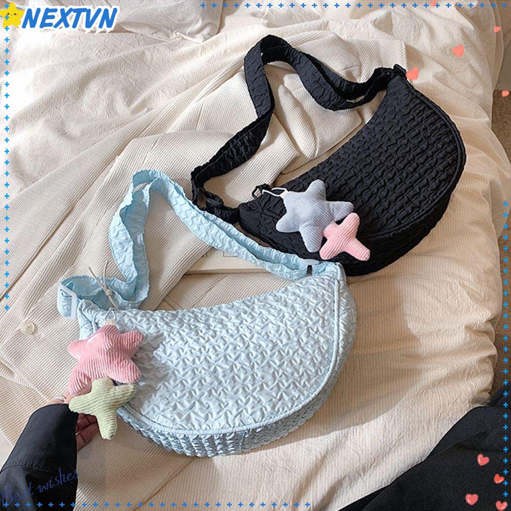 NEXTVN Túi Đeo Vai / Kẹp Nách Mềm Màu Trơn Nhỏ Gọn Cho Nữ