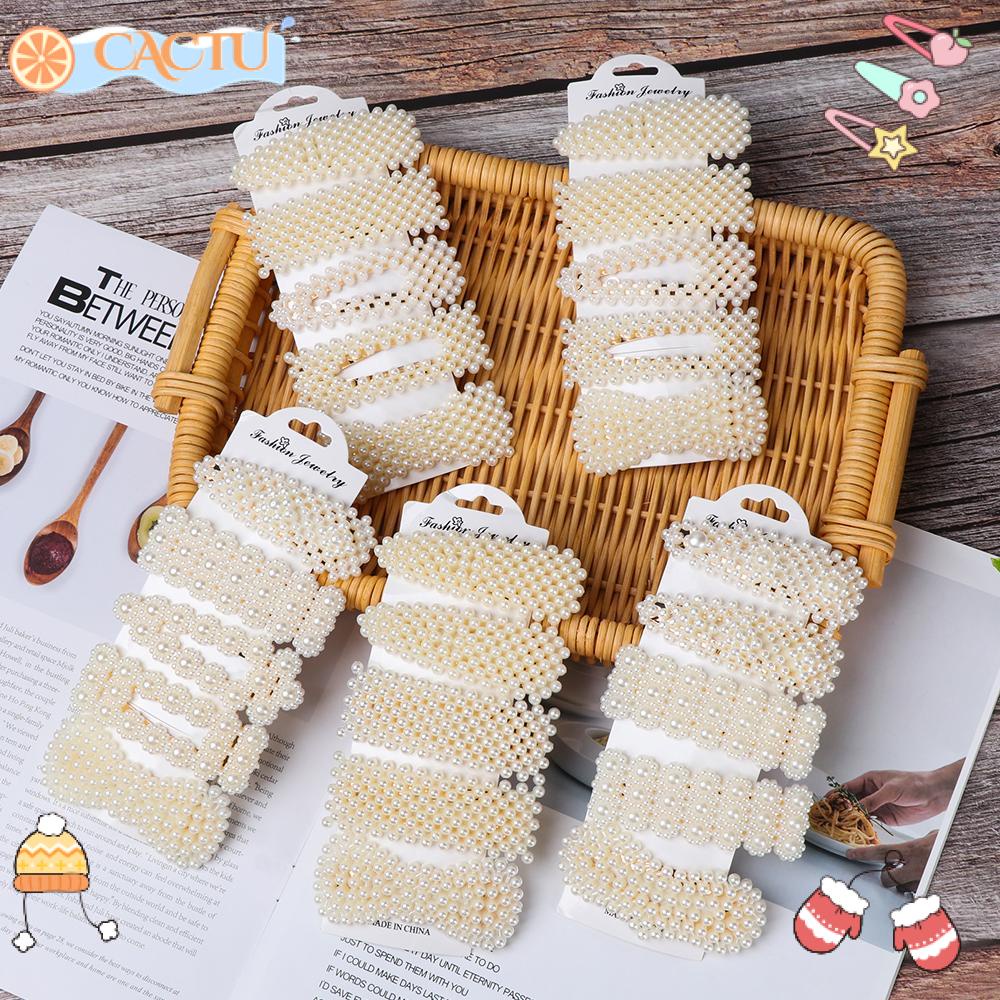 CACTU Set 5 Kẹp Tóc Đính Đá Thời Trang Cho Nữ