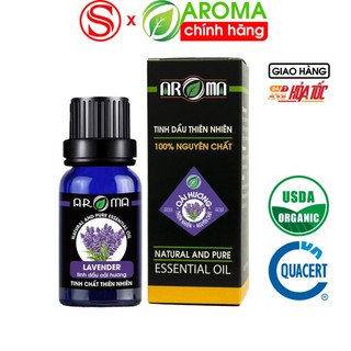Tinh dầu thơm phòng Oải hương Lavender, tinh dầu thiên nhiên nguyên chất AROMA