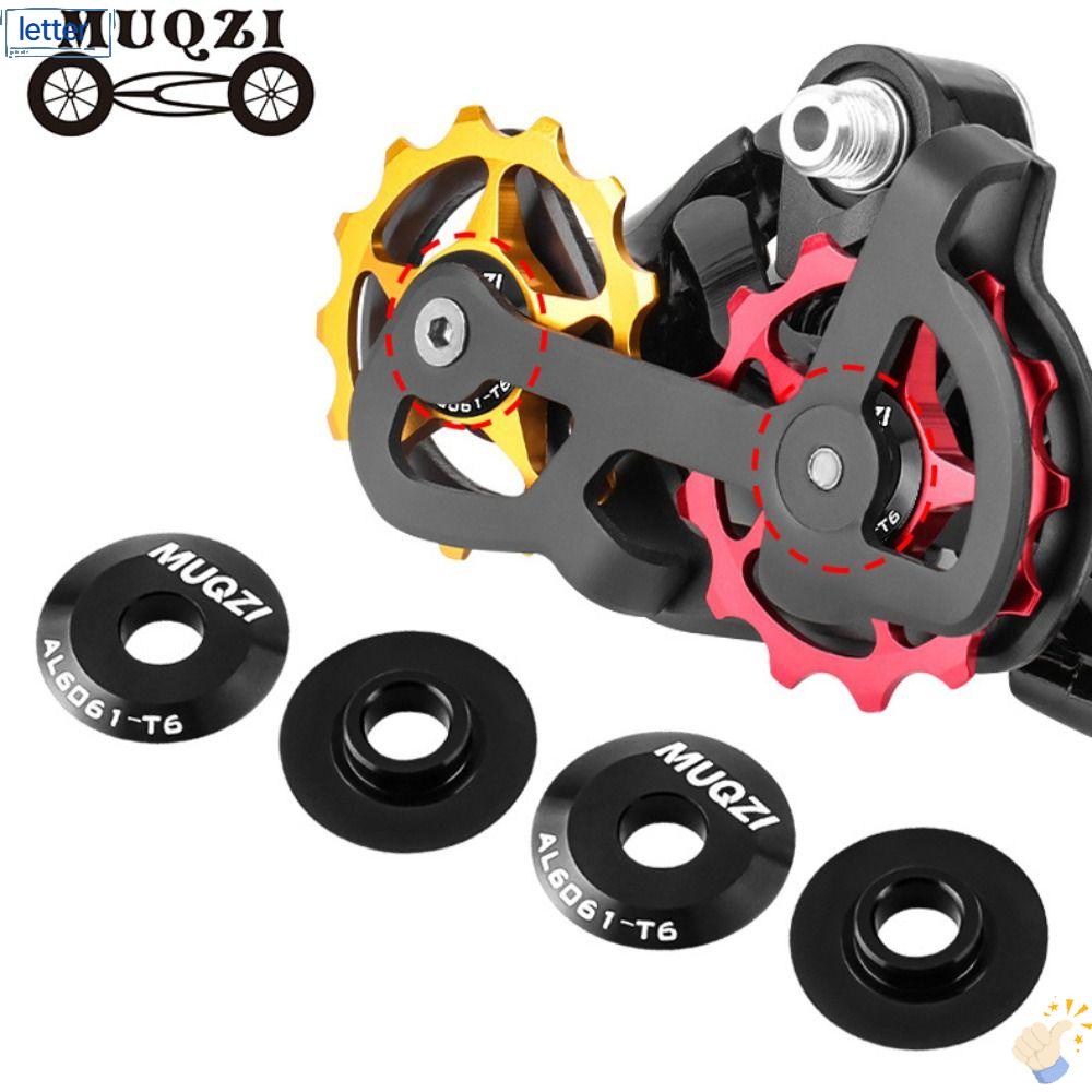 LET 1 Cặp Vỏ Bảo Vệ Bánh Xe Đạp Màu Đen Bằng Hợp Kim Nhôm Kích Thước 18.4 * 3.1mm 11 / 13 / 14 / 15 / 16T