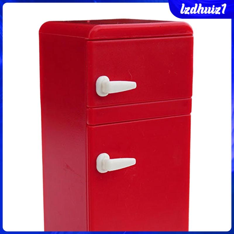 Tủ Lạnh Mini Tỉ Lệ 1: 12 Dùng Để Trang Trí Nhà Búp Bê