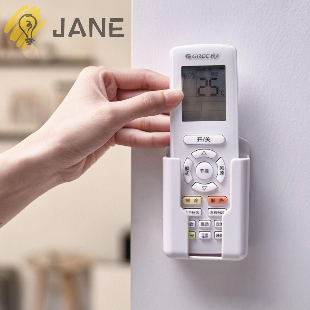 JANE Bộ 4 Giá Đỡ Điều Khiển Từ Xa 4X2.6X1.6 inches Bằng Nhựa Gắn Tường Tiện Dụng Cho Trường Học Nightstand