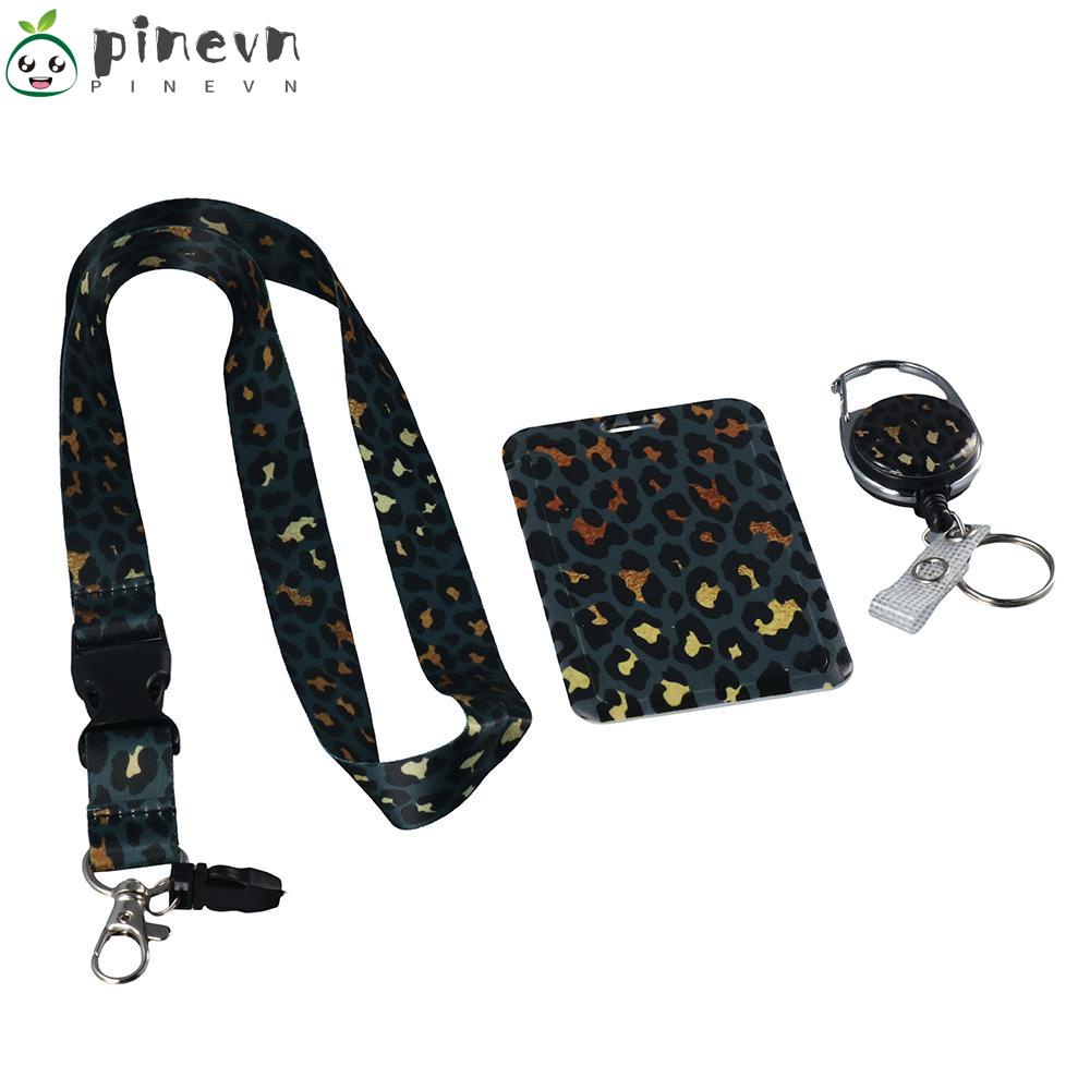 PINEVN Dây Đeo Cổ Thiết Kế Xinh Xắn Dành Cho Học Sinh Giá Đỡ Gắn Huy Hiệu Có Thể Thu Gọn Cho Văn Phòng