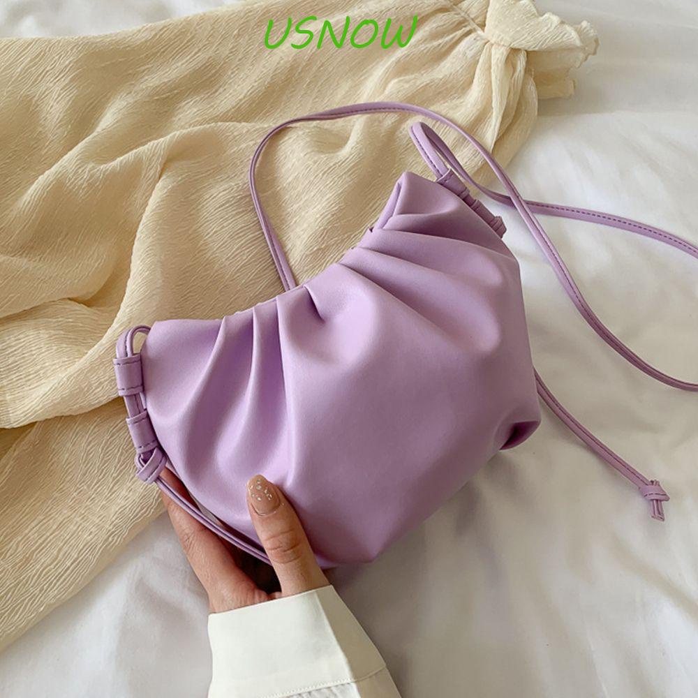 USNOW Túi Xách Đeo Vai Hình Đám Mây Phong Cách Hàn Quốc Cho Nữ