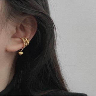 1 Chiếc Bông Tai Trái Tim Đính Đá zircon