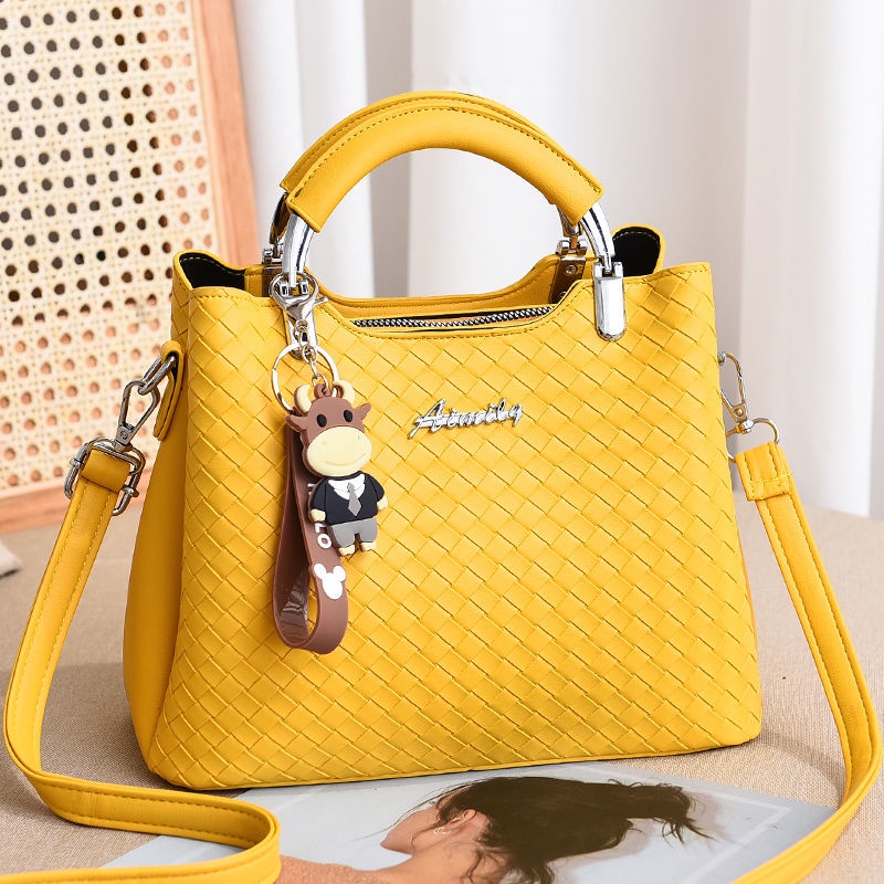 Túi Xách Tay Sợi Dệt Chống Trầy Xước Dễ Phối Đồ Thời Trang Cho Nữ