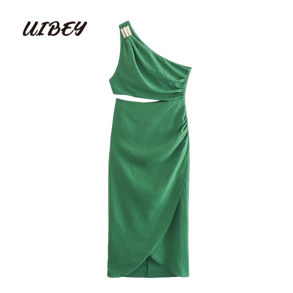 Uibey Đầm Xếp Nếp Thời Trang Nữ Tính Mã 7699
