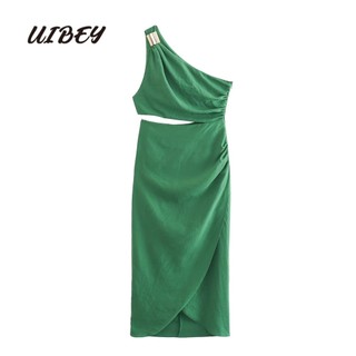Uibey Đầm Xếp Nếp Thời Trang Nữ Tính Mã 7699