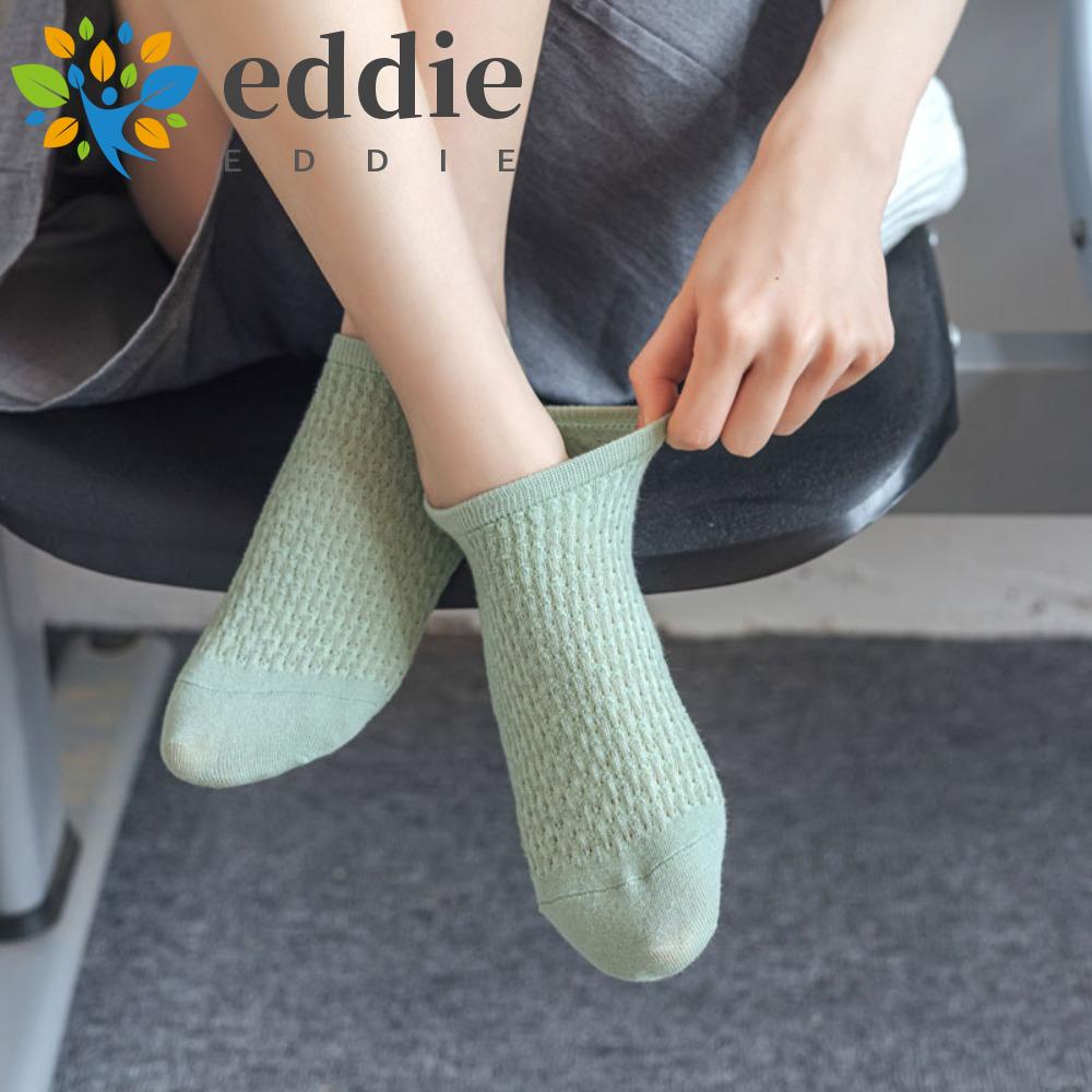 26EDIE Vớ Cotton Cổ Thuyền Co Giãn Thoải Mái Dễ Thương Chống Trượt Cho Nữ