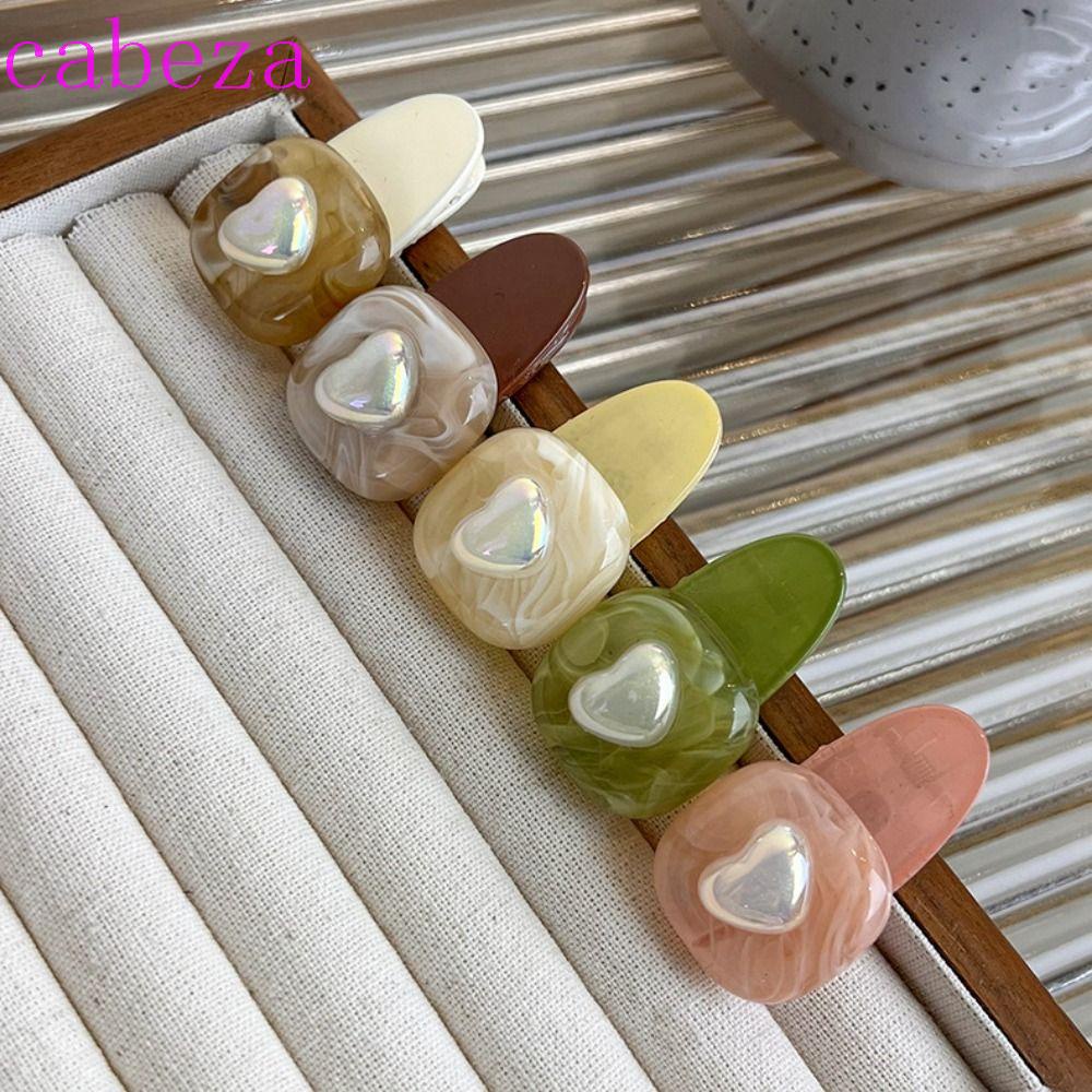 CABEZA Kẹp Tóc Y2k Đính Đá Nhân Tạo Phong Cách Hàn Quốc Thanh Lịch Dành Cho Nữ