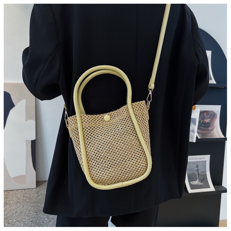 "Túi Xách Rơm Mùa Hè Hợp Thời Trang Phong Cách retro Cho Nữ 2023 "