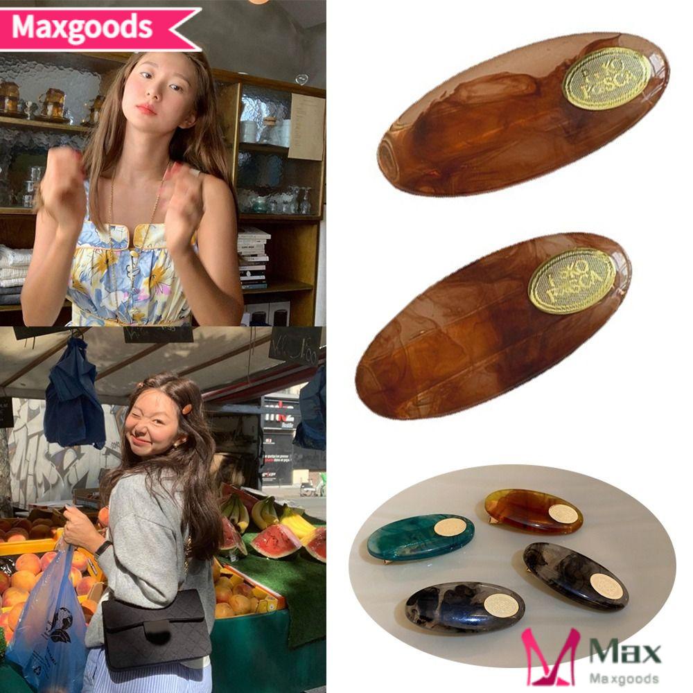 MAXG Bộ 3 Kẹp Tóc Phong Cách Retro Cho Nữ