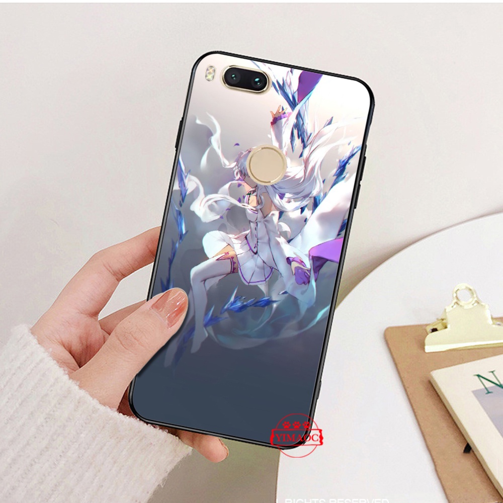 Ốp Điện Thoại Mềm Hình Anime Rem Re Zero emilia 312YPJ V14 Cho Redmi Note 5 6 7 8 8T Pro 9
