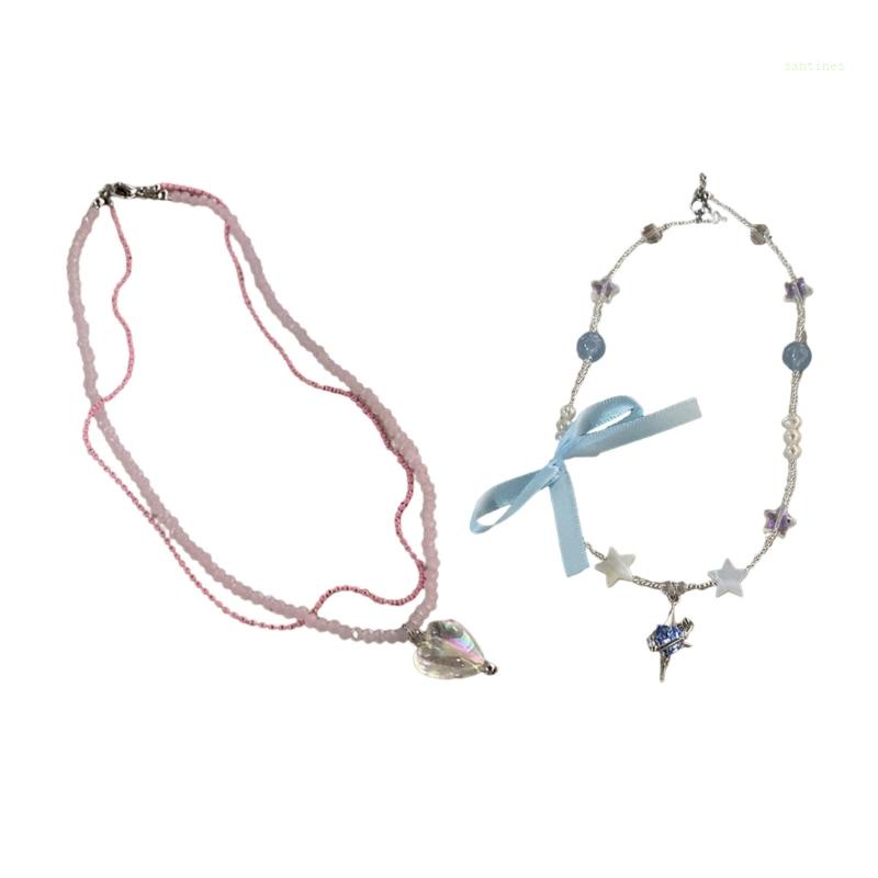 Vòng cổ Chuỗi Hạt Phong Cách Bohemian Thời Trang Mùa Hè Cho Nữ