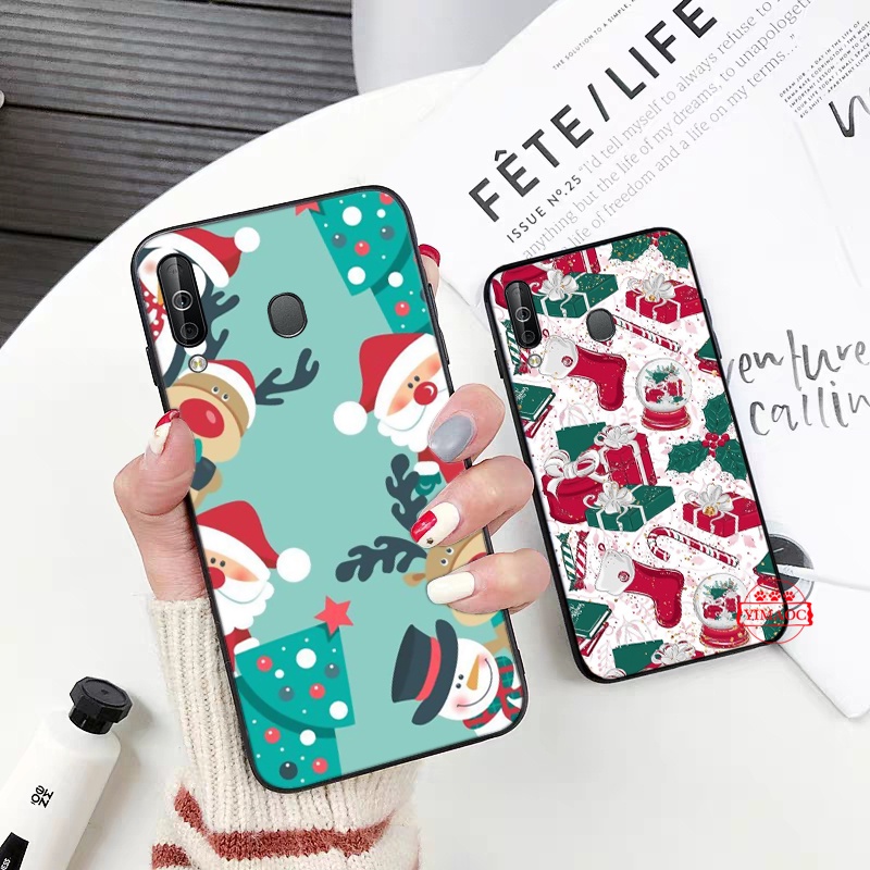 Ốp Điện Thoại Mềm Họa Tiết Giáng Sinh Màu Đỏ P273 Cho Samsung Note 10 Lite 20 Ultra S22 Plus